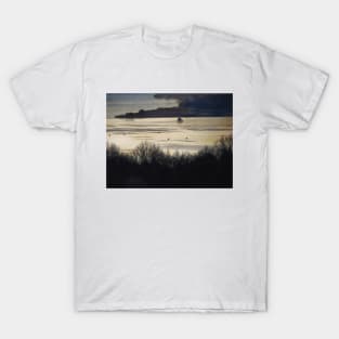 Lake reflection waves landscapes T-Shirt